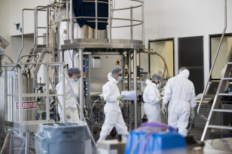 CSLâs AstraZeneca lab in Melbourne.