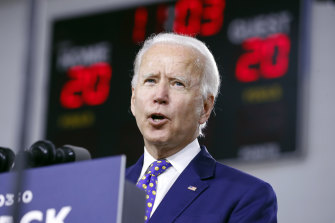 Democratic presidential candidate and former US vice-president Joe Biden.