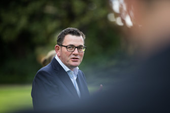 Premier Daniel Andrews on Tuesday morning. 