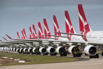 grounded airport danger claims equals loads union aircraft fuel planes avalon qantas jason credit south