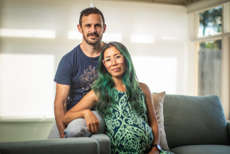 Seaford couple Aki Mochizuki and Mark Giliam have a toddler, Ayla and a baby on the way and say an increase in childcare subsidies and paid parental leave would greatly benefit them.