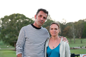 The parents of missing backpacker Theo Hayez, Laurent Hayez and Vinciane Delforge.