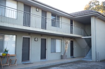 The Gardenvale block of units where Ms O'Brien was murdered last June.