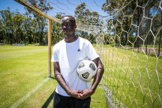 Alou Kuol is heading to Stuttgart at the end of this season after a breakout campaign for the Central Coast Mariners.