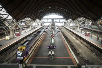 Southern Cross station in Melbourne.