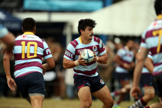 Charlie Gamble playing for Petersham in 2018.