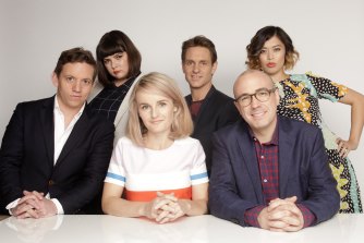 The cast of the ABC’s The Checkout.