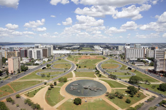 Brasilia's central avenue has one of the world's biggest median strips.