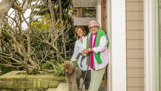 Peter Weiss and his wife, Doris, at their Palm Beach home in 2019.  