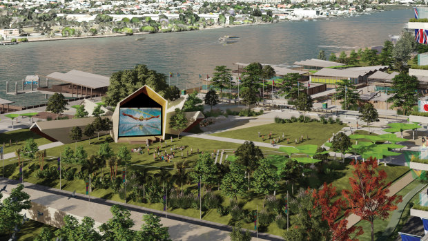 The proposed athletes’ village for the 2032 Brisbane Olympic Games.