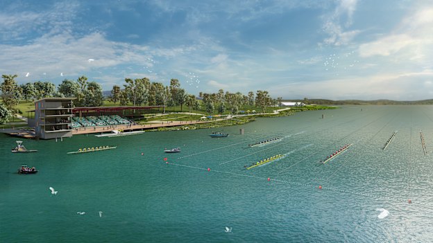 Wyaralong Dam in the Scenic Rim was originally slated to host rowing in 2032. Image obtained through RTI legislation.