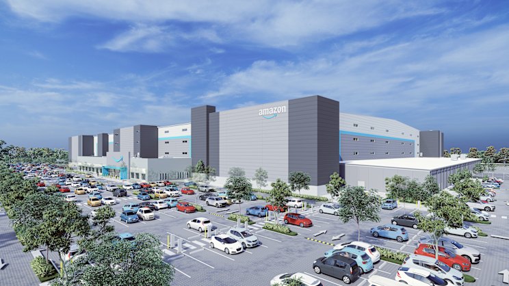 brisbanetimes.com.au - William Davis - Colossal Amazon warehouse under construction south of Brisbane