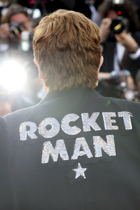 Elton John at the premiere of the film Rocketman.