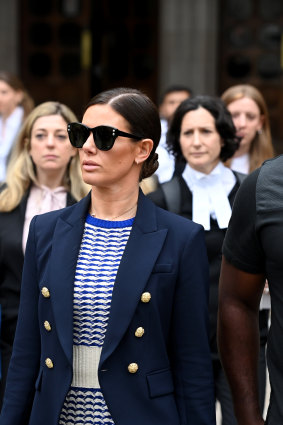 Rebekah Vardy in vintage Chanel - outfits have been watched as closely as testimony. 