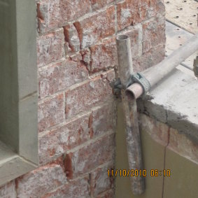 Damage alleged to have been caused by defective building work at the Lagani apartment complex in Braddon.</p>