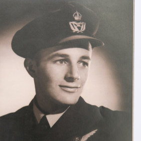 Harold Brabin as a young wireless air gunner.