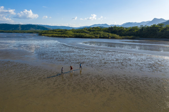 Learn spear throwing, collect pipis and catch mud crabs.