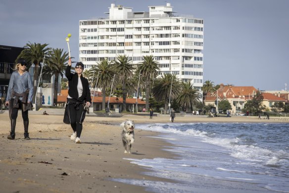 St Kilda Beach foreshore. Port Phillip Council has made it onto the top 10  local government areas in the country for liveability, as rated by residents.