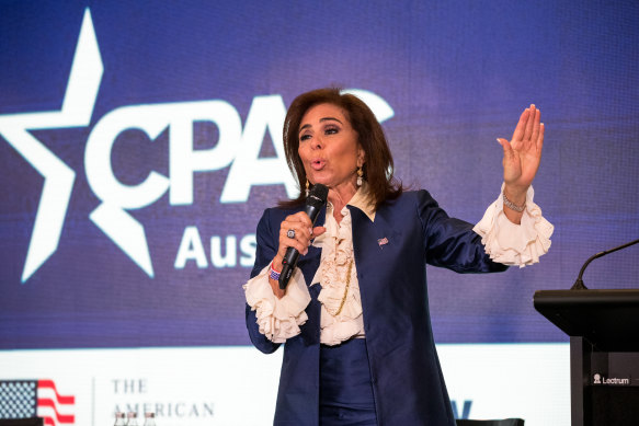 Jeanine Pirro at the CPAC conference in Sydney in 2019.