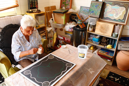 Daphne started painting at the age of 77.  