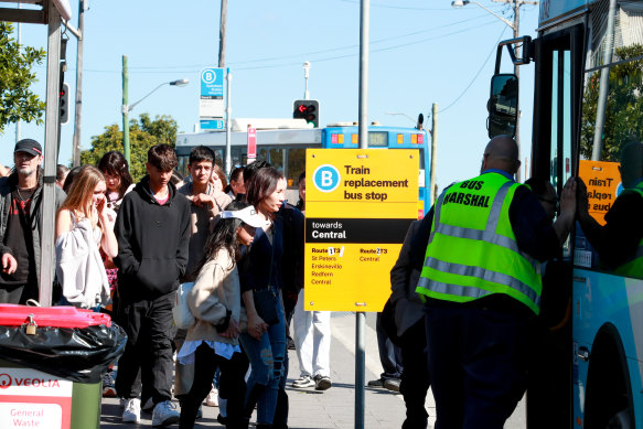 Commuters will be forced to catch replacement buses while a section of the Bankstown line is closed for about 12 months.