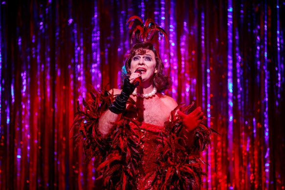 Jason Donovan as Frank N Furter in the new Australian production of Rocky Horror Show.