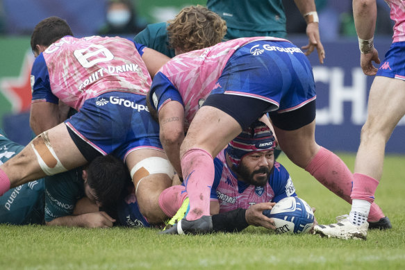 Latu scored six tries in three seasons with Stade Francais, but was also shown seven yellow cards and two reds.