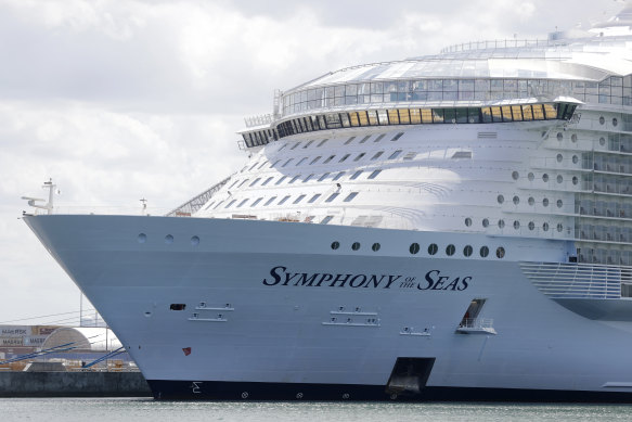 Nearly 50 passengers on the Symphony of the Seas tested positive for COVID-19.