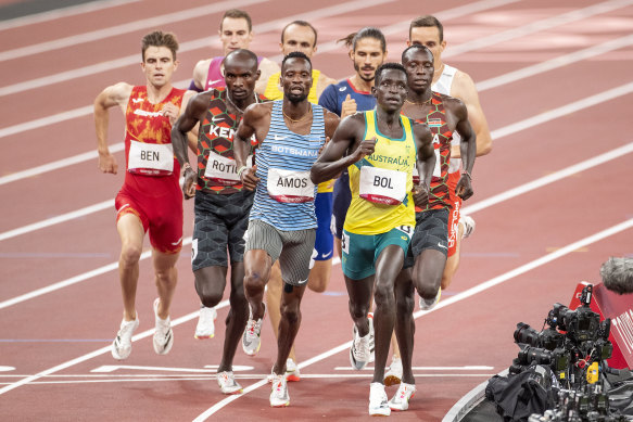 Bol in the 800-metres men’s final in Tokyo last year.