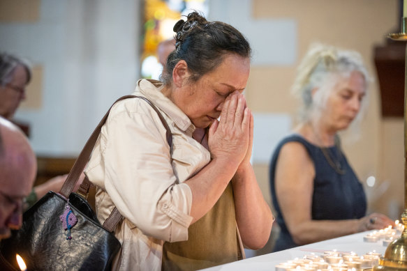 The Daylesford community in mourning after the crash. 