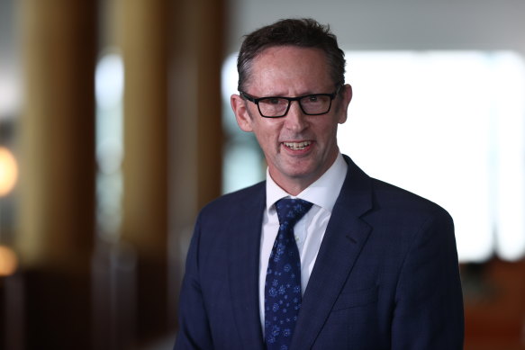 Assistant Treasurer Stephen Jones unveiled the government’s anti-scam laws in October.