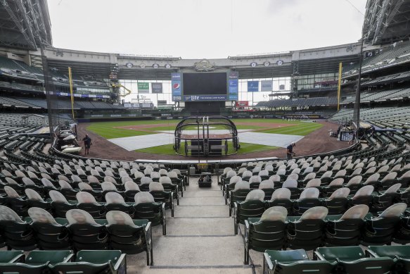 There were no games at Miller Park on the weekend after several Cardinals tested positive for coronavirus.