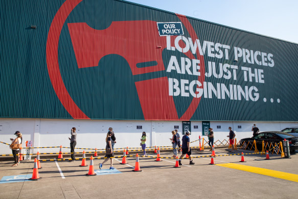 On Saturday, Queensland started using Bunnings to administer vaccines.