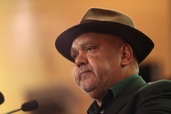“It’s time for true constitutional recognition”: Noel Pearson at the National Museum of Australia on Wednesday.