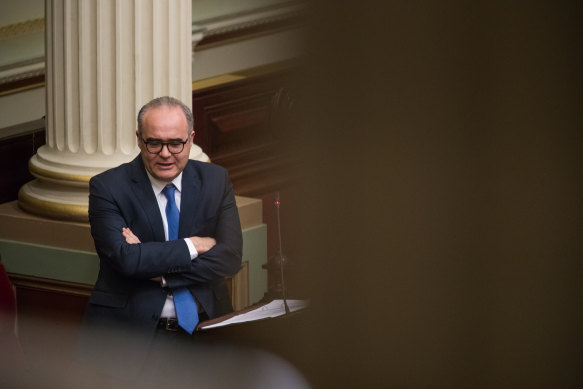 Adem Somyurek in Parliament last year. 