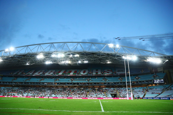 The NRL is considering taking an equity stake in Accor Stadium.