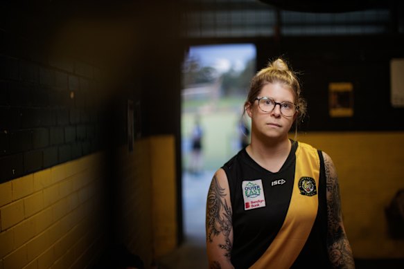 Footy player Emily Spicer.