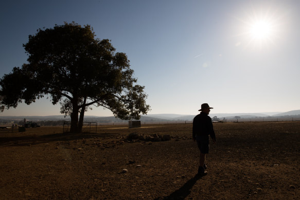 Farmland ravaged by drought in 2019.