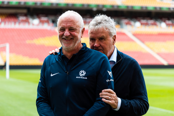 Hiddink is standing in for Arnold’s regular assistant Rene Meulensteen, who will spend this international break scouting Australia’s World Cup opponents in Europe.