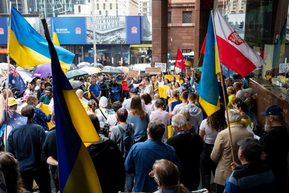 Plenty of yellow and blue on display.