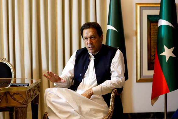 Former Pakistan prime minister Imran Khan in March.
