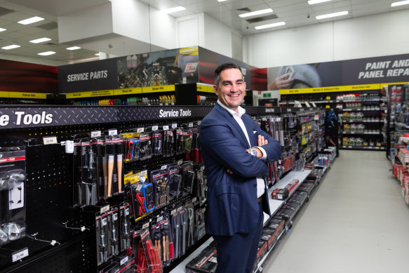Super Retail Group CEO Anthony Heraghty has said he is happy with the company’s top-line performance.