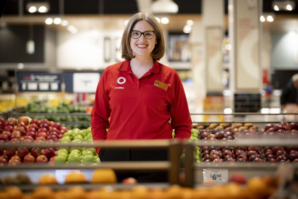 Coles boss Leah Weckert. 