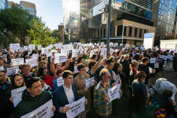 ABC staff rallied in support of Stan Grant after he stepped back from journalism amid the backlash from the broadcaster’s coronation segment.