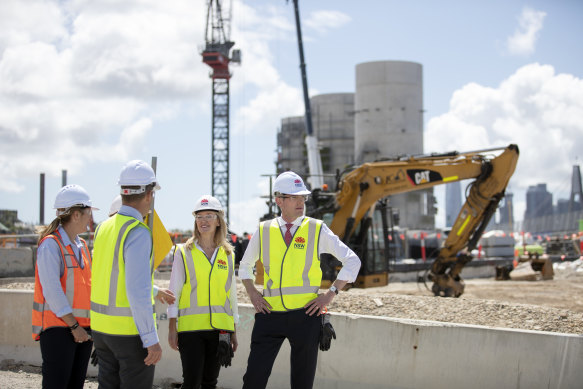 Premier Dominic Perrottet and Metropolitan Roads Minister Natalie Ward unveiled the designs for Rozelle Parklands earlier this month.