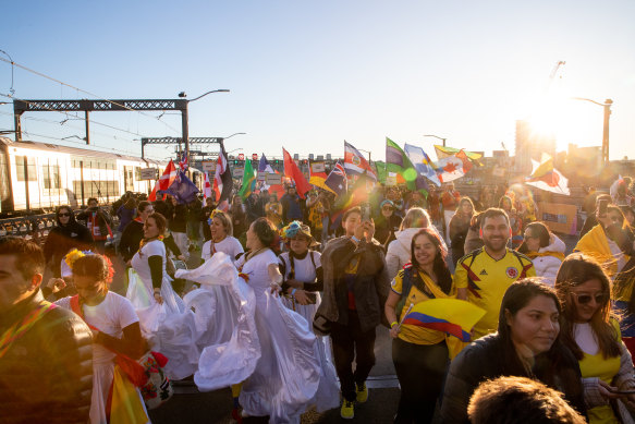 Thousands marched across the Harbour Bridge last month ahead of the FIFA Women’s World Cup coming to Sydney.