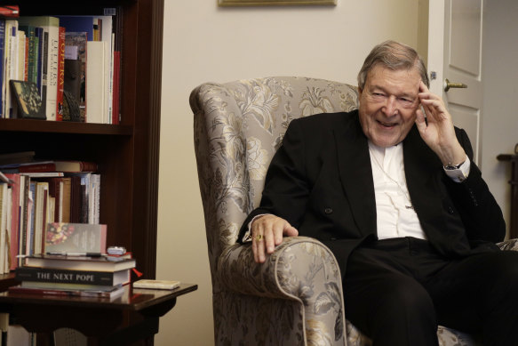 Cardinal George Pell in his home at the Vatican.