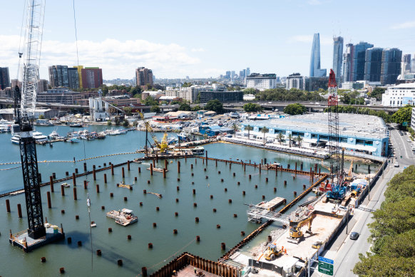 The Sydney Fish Market is undergoing a large redevelopment. 