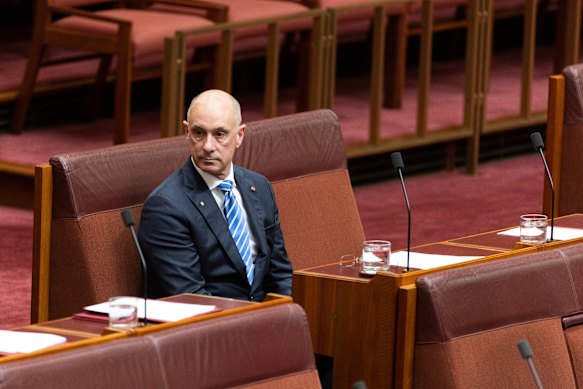 Senator David Van in parliament in 2013.