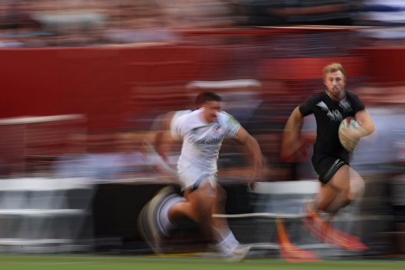 It was all a blur for the USA defence in the massive rout in Washington.